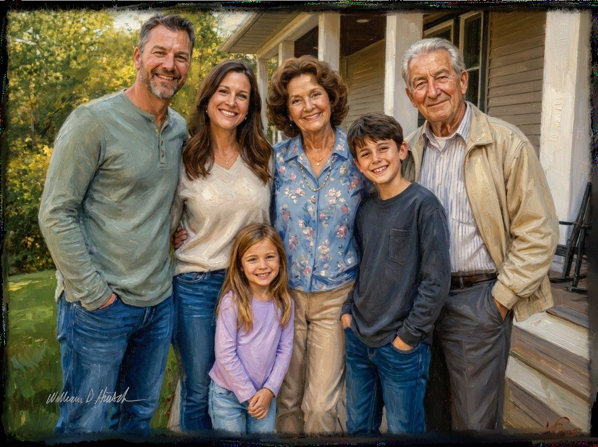 Clinton Yoder family portrait